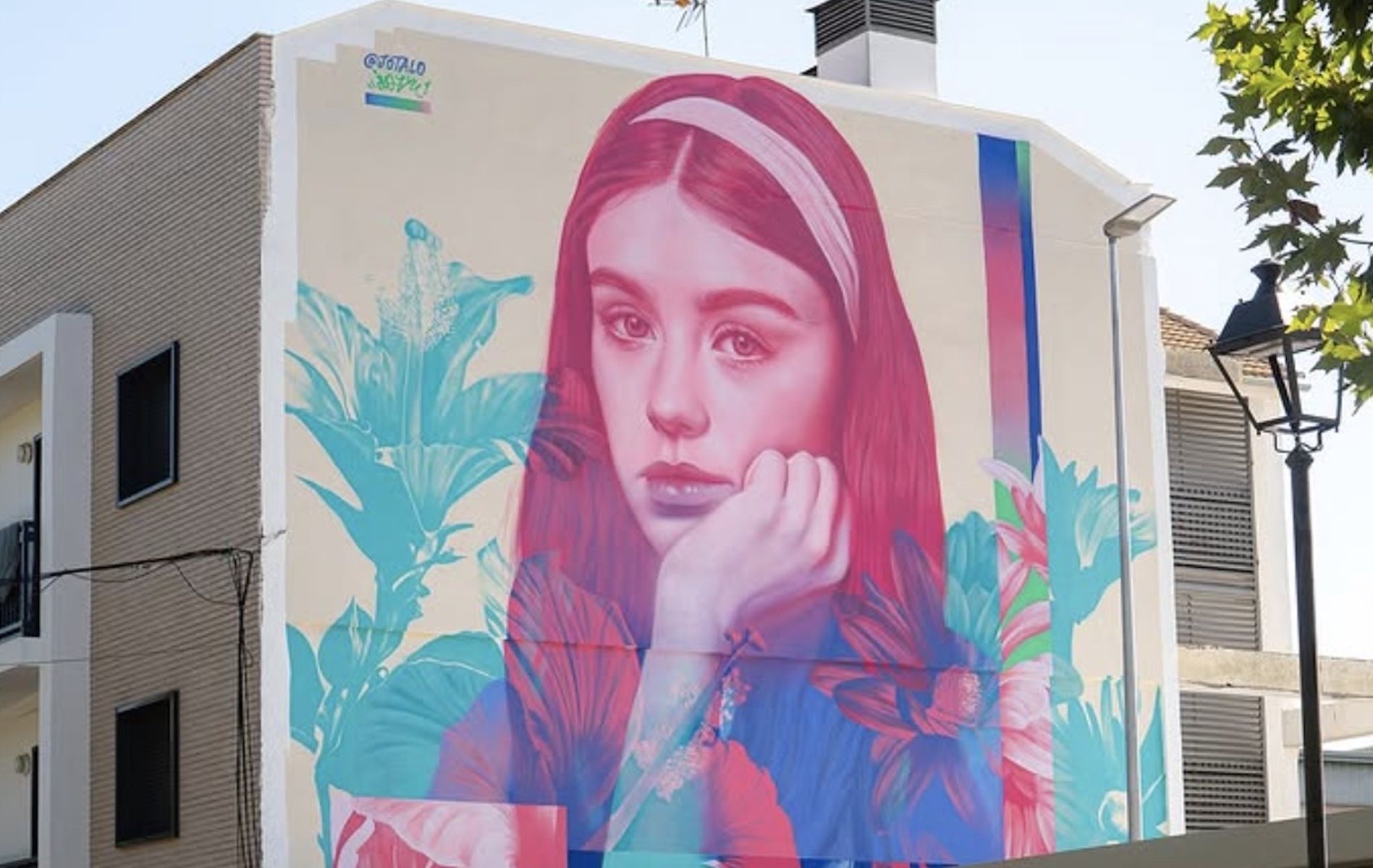 Mural de Jota López en Villa del Río (Córdoba). Mural de Jota López en Villa del Río (Córdoba).