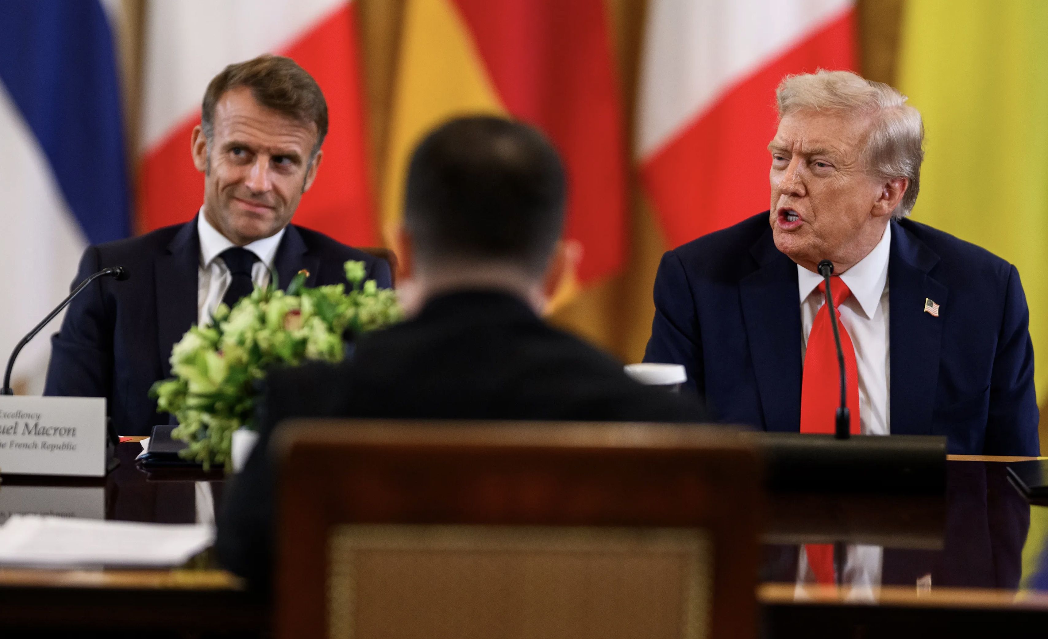 Trump y Macron en la Casa Blanca.