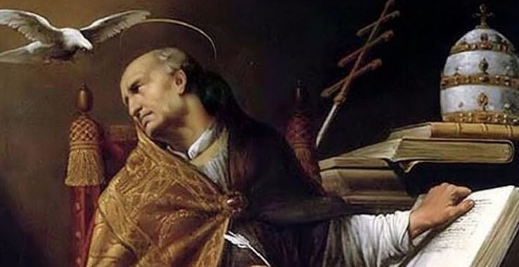 Representación de san León Magno, papa. 