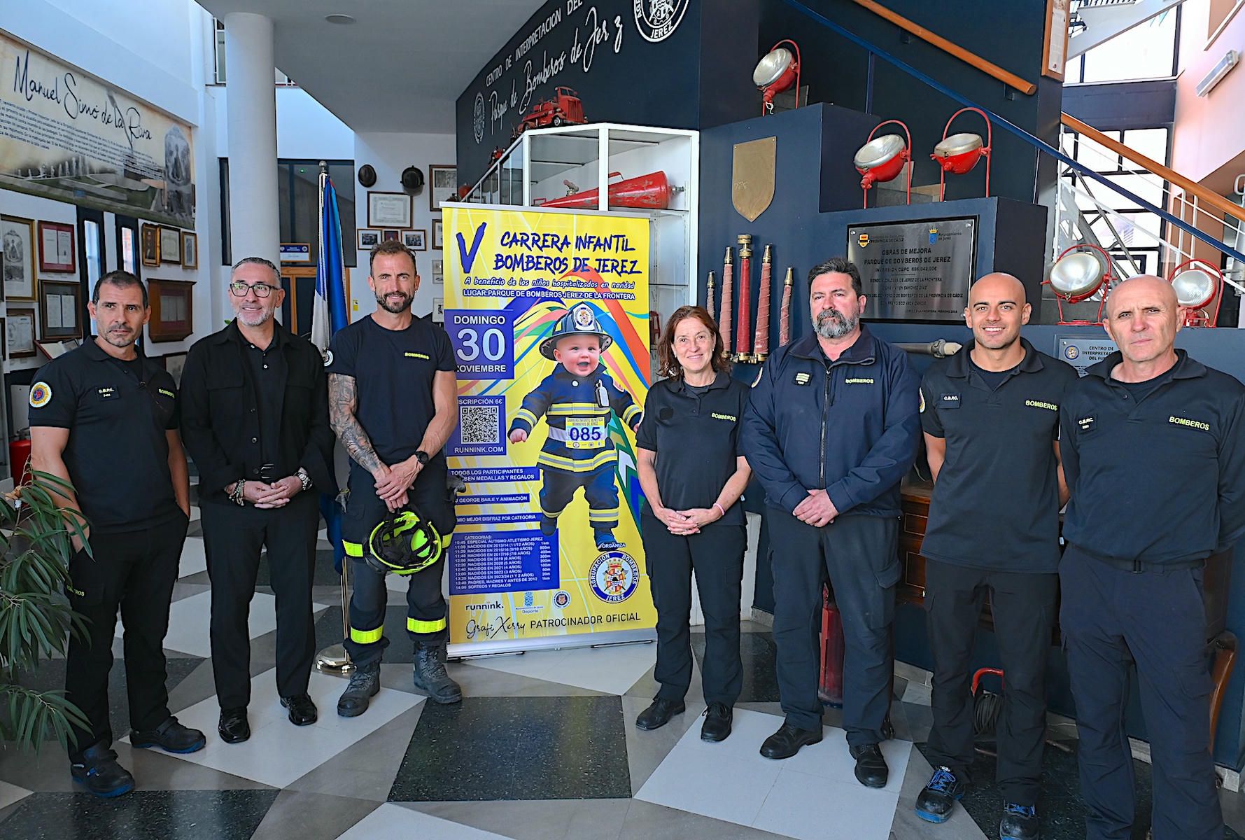 La presentación de la V Carrera Infantil Bomberos de Jerez.