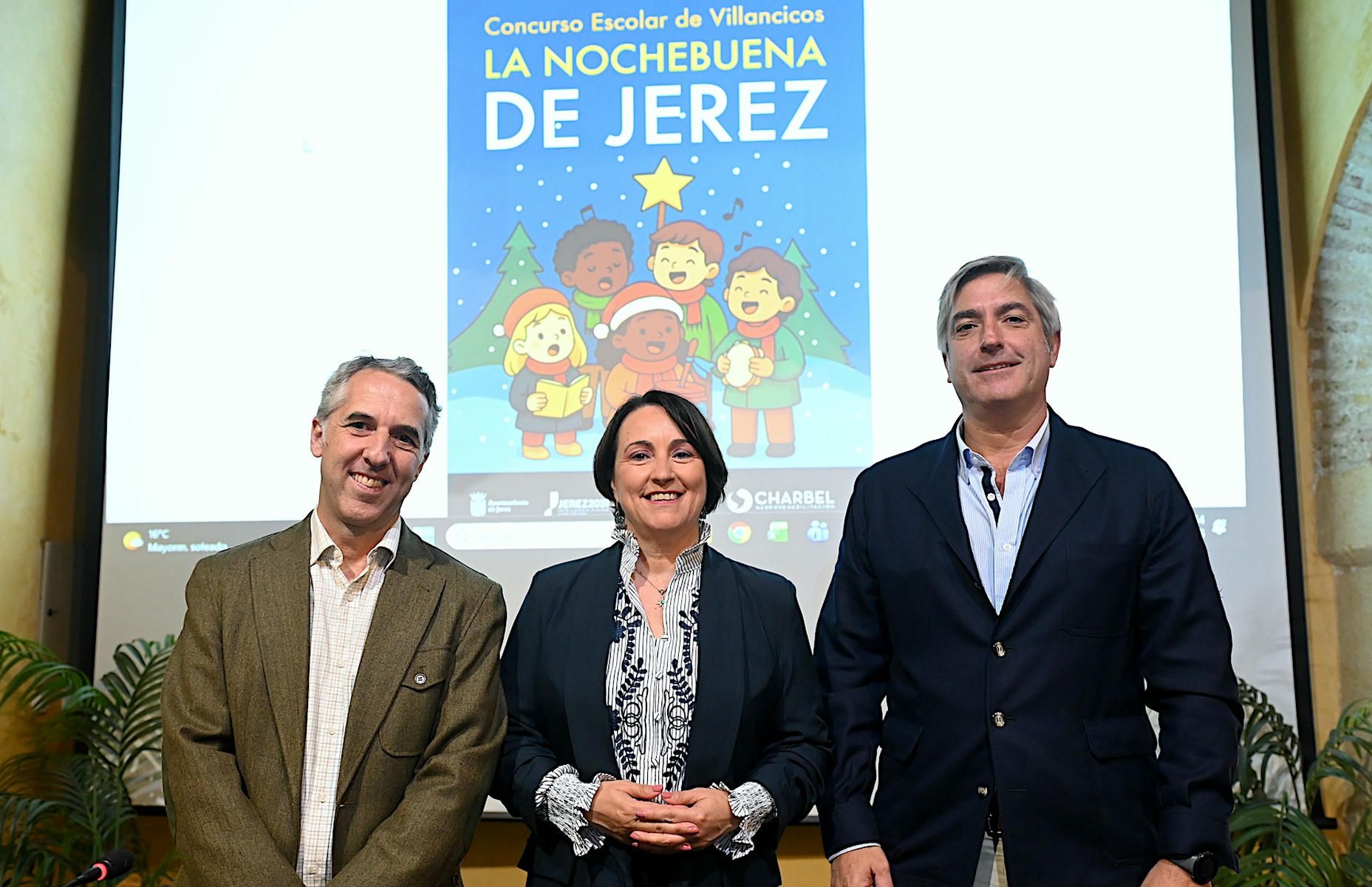 La presentación del Concurso Escolar de Villancicos, entre Ayuntamiento y la Cátedra.