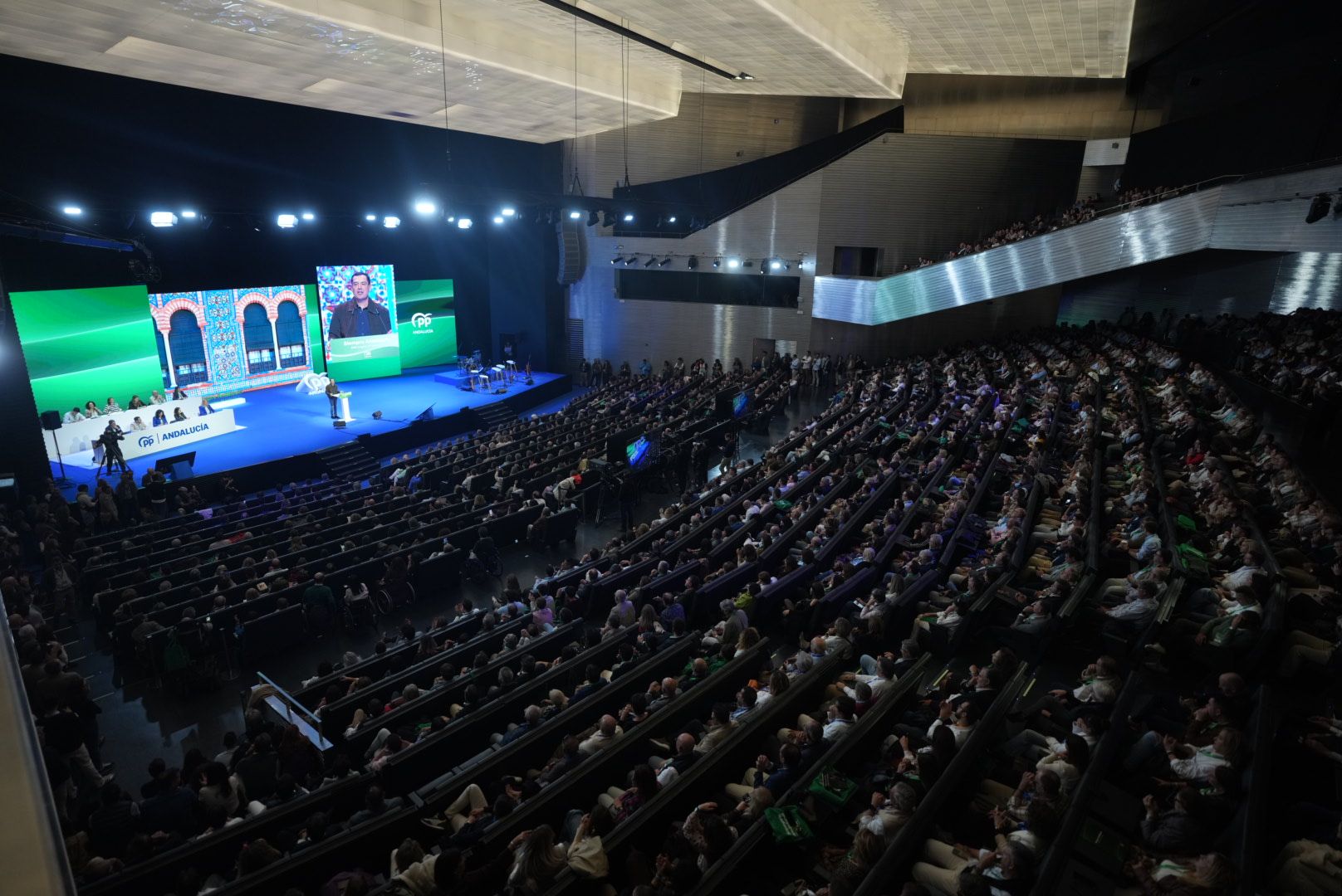 El congreso del PP andaluz, en Fibes, este sábado.
