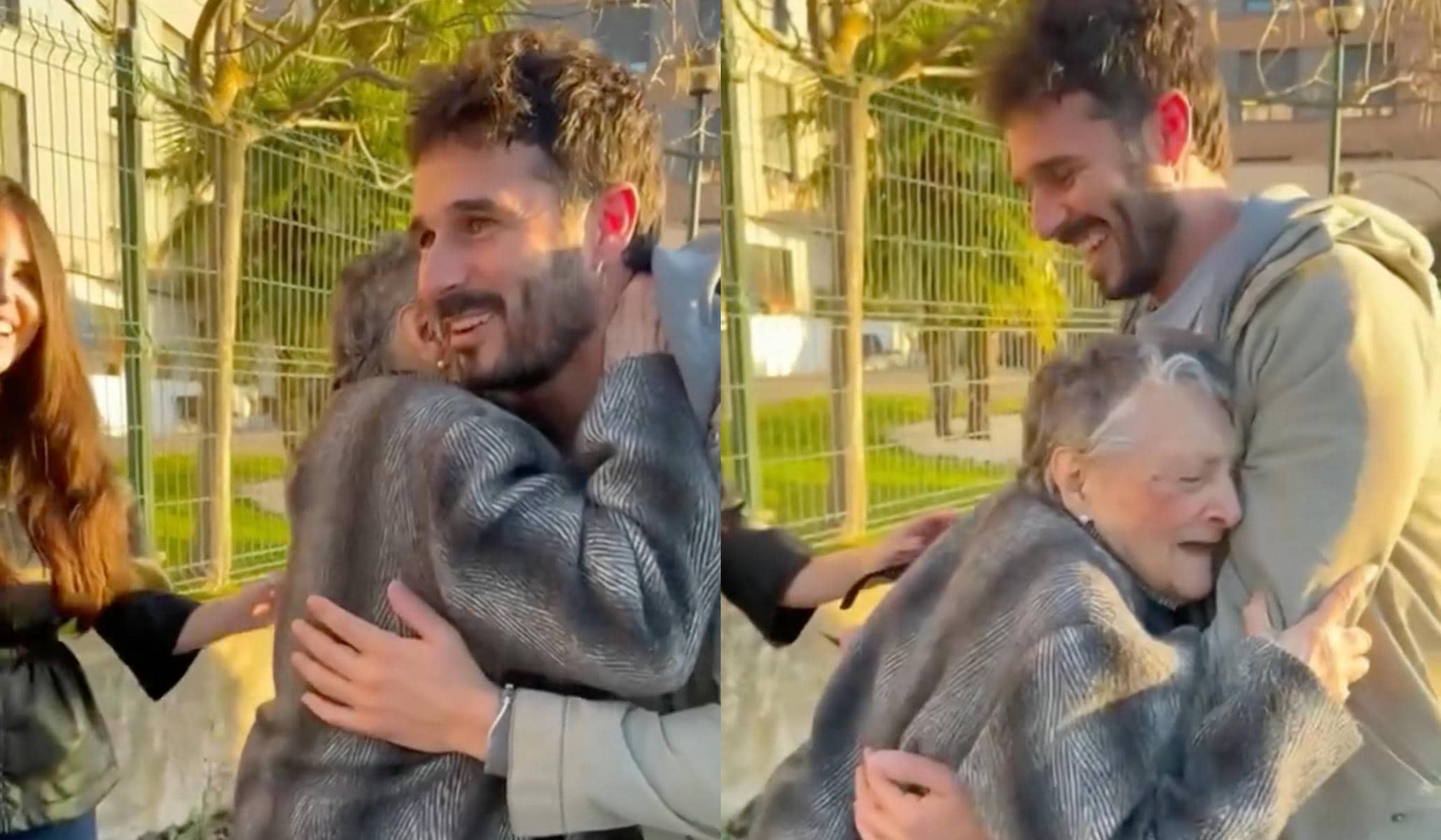 Antoñito Molina con la abuela Carmen. Antoñito Molina con la abuela Carmen.