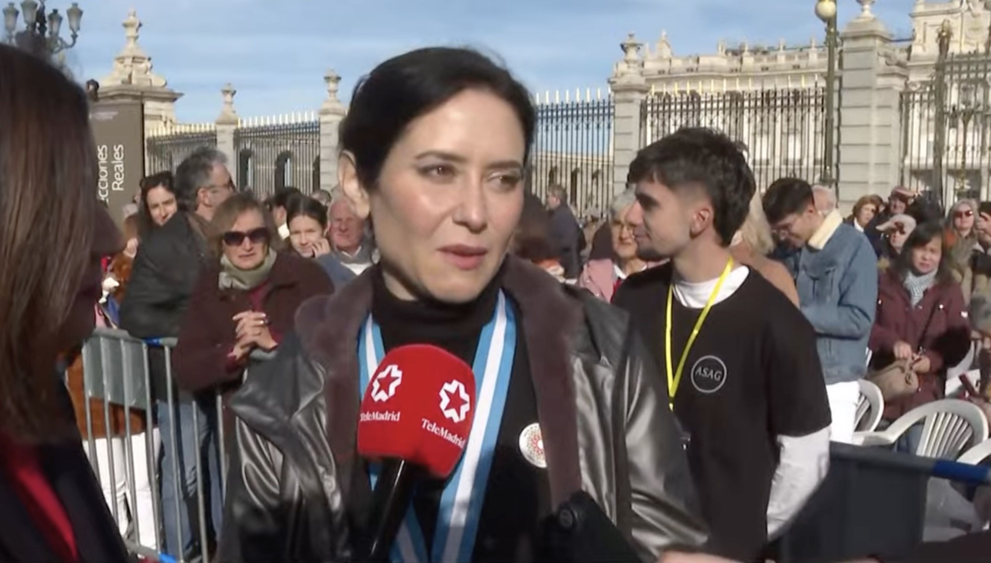 Isabel Díaz Ayuso, este domingo.