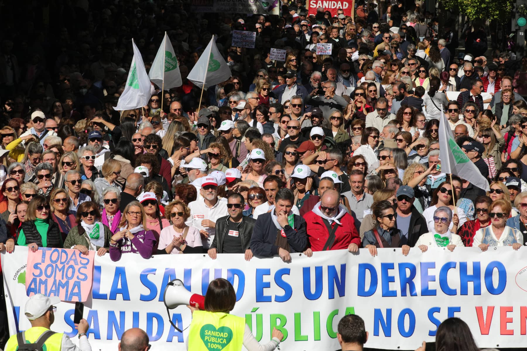 La manifestación en Granada.