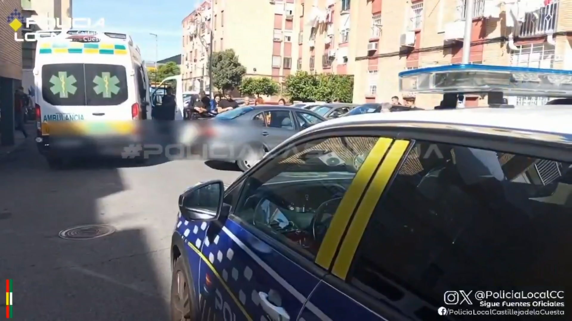 Atropello en Castilleja. Atropello en Castilleja.