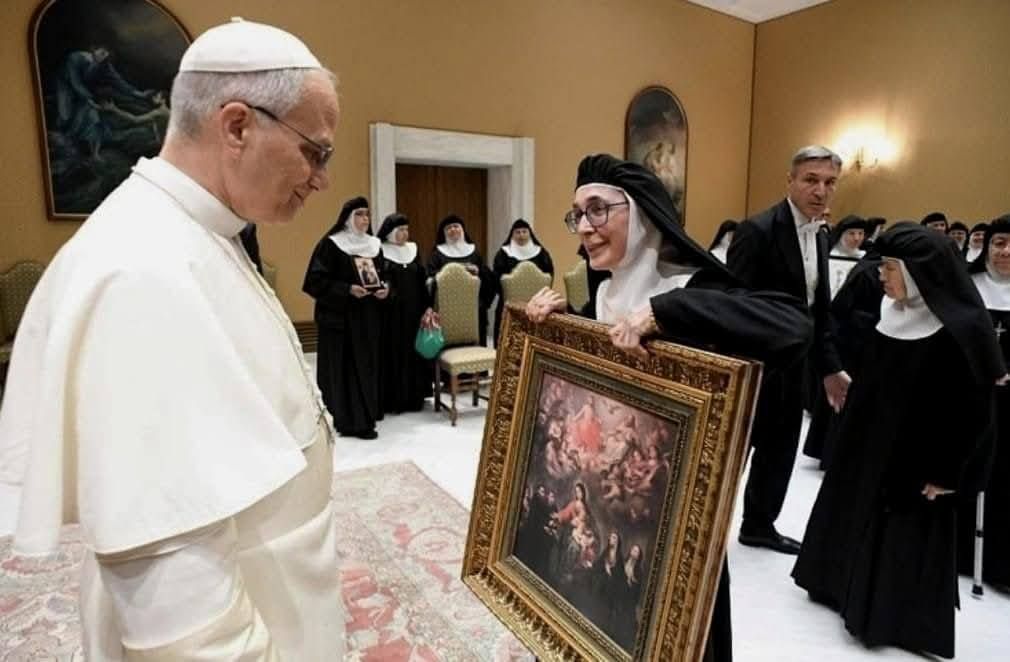Encuentro de las Agustinas Recoletas con el Papa.