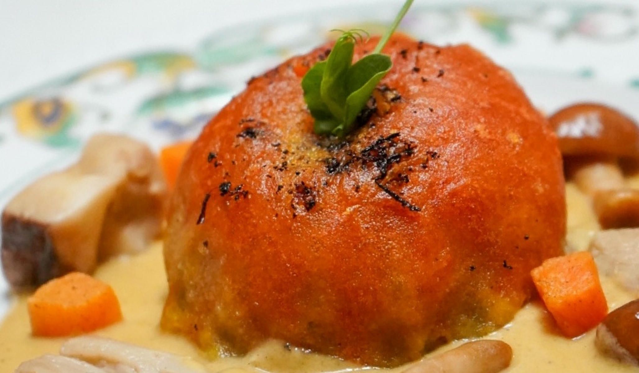 Uno de los platos de la Ruta de la Tapa de El Puerto, el de la Bodeguilla del Bar Jamón.