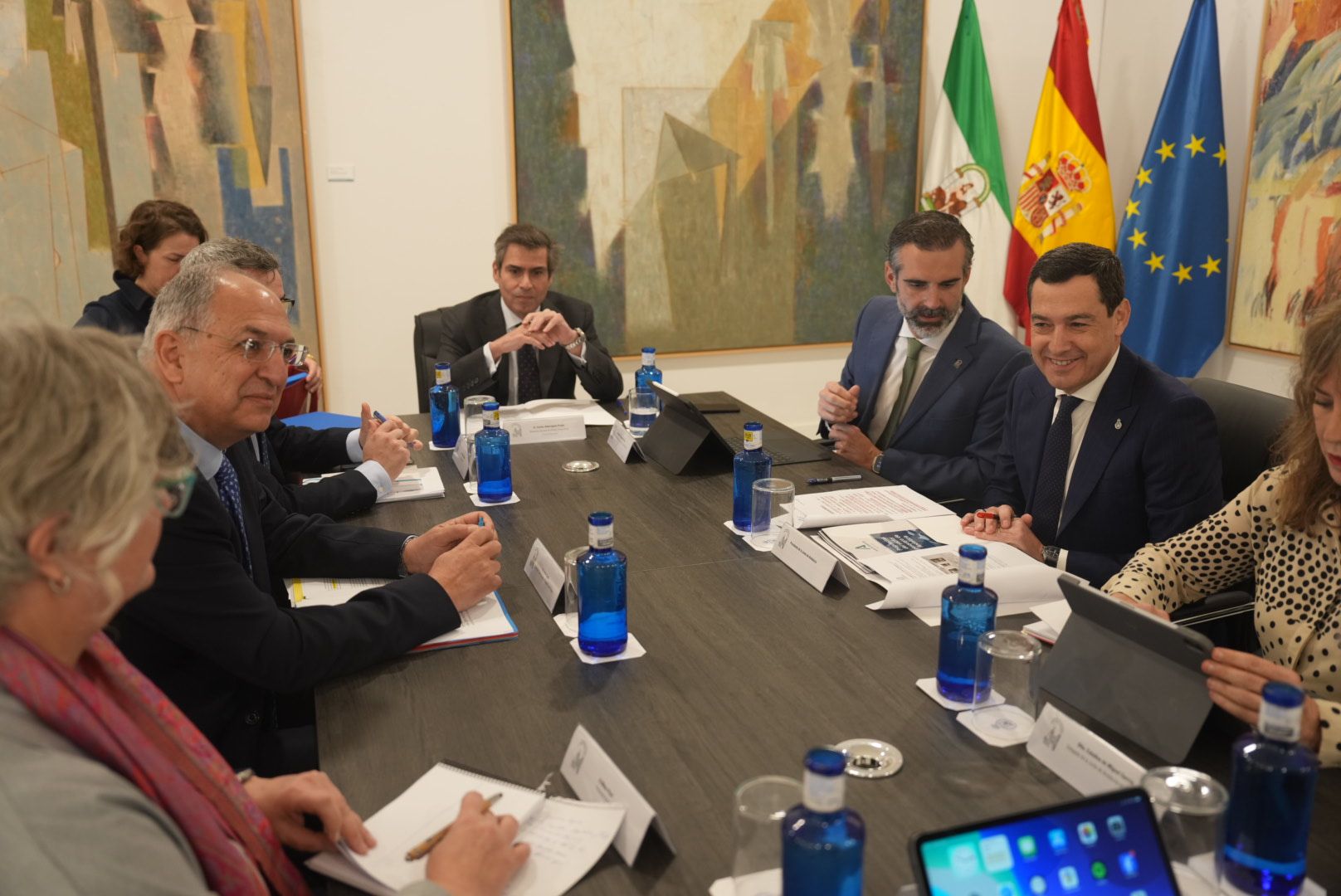 La reunión con el comisario de Pesca.