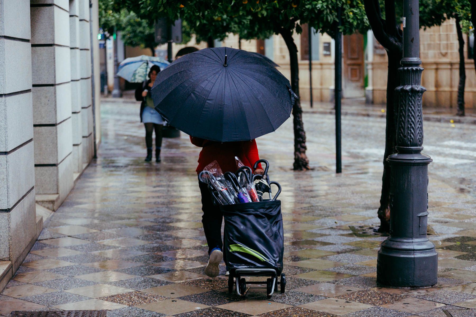 Dos días de lluvia en Andalucía por el paso de la borrasca 'Claudia'.