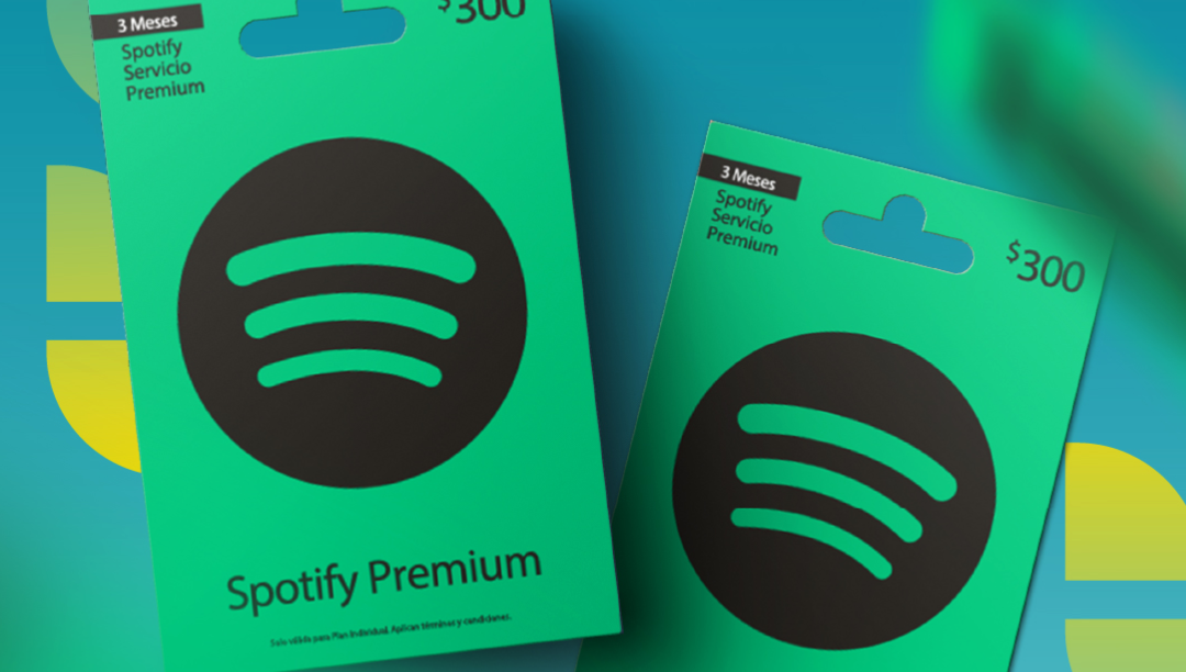 Tarjeta regalo de Spotify.