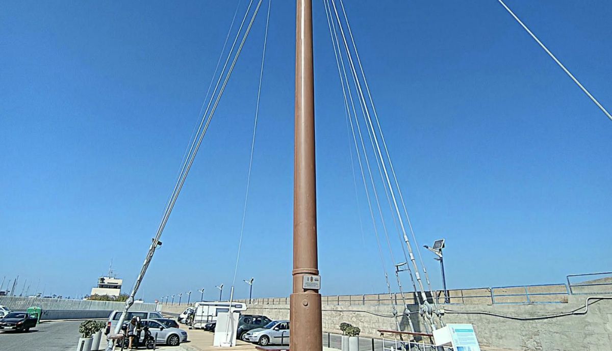 Palo Mesana del Juan Sebastián Elcano