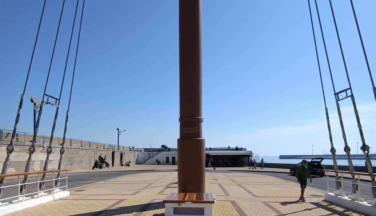 Detalle palo mesana del Juan Sebastián Elcano.