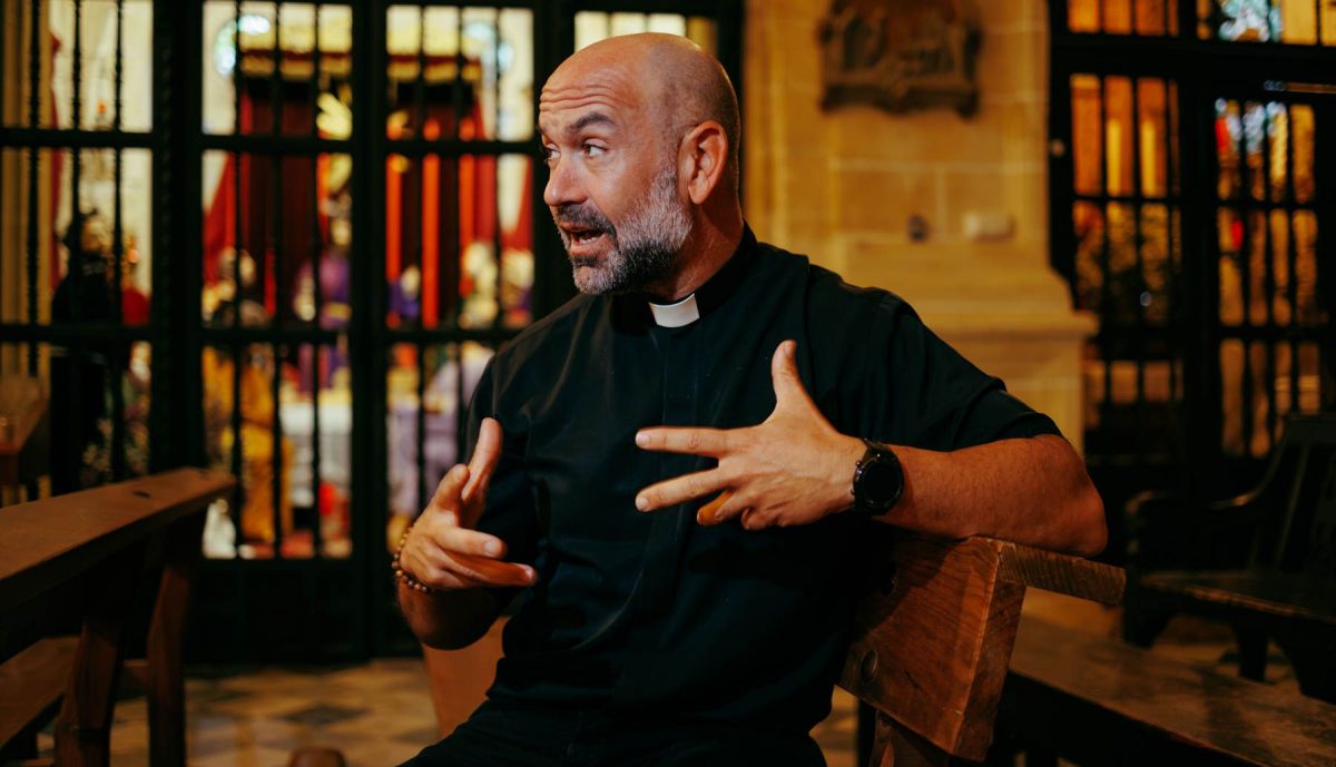 Redondo durante la entrevista. 