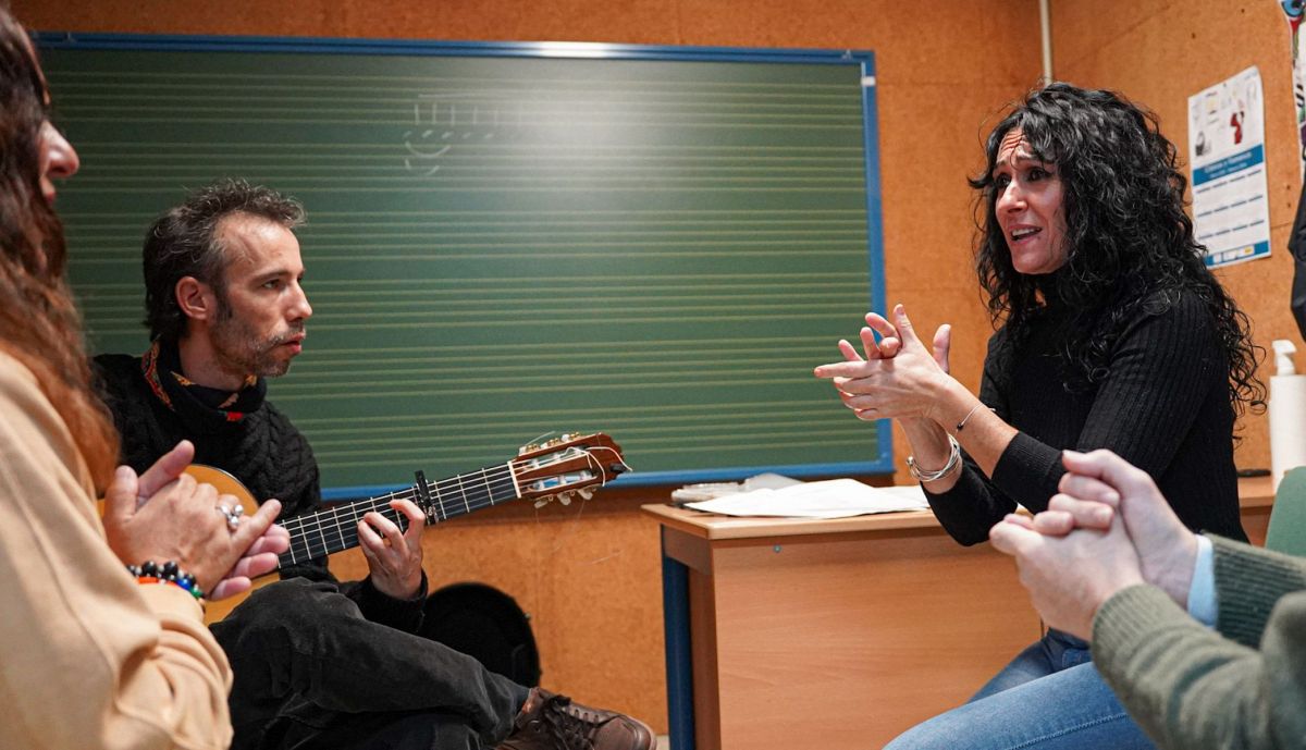 Un momento de la clase en el CPM Cristóbal de Morales.