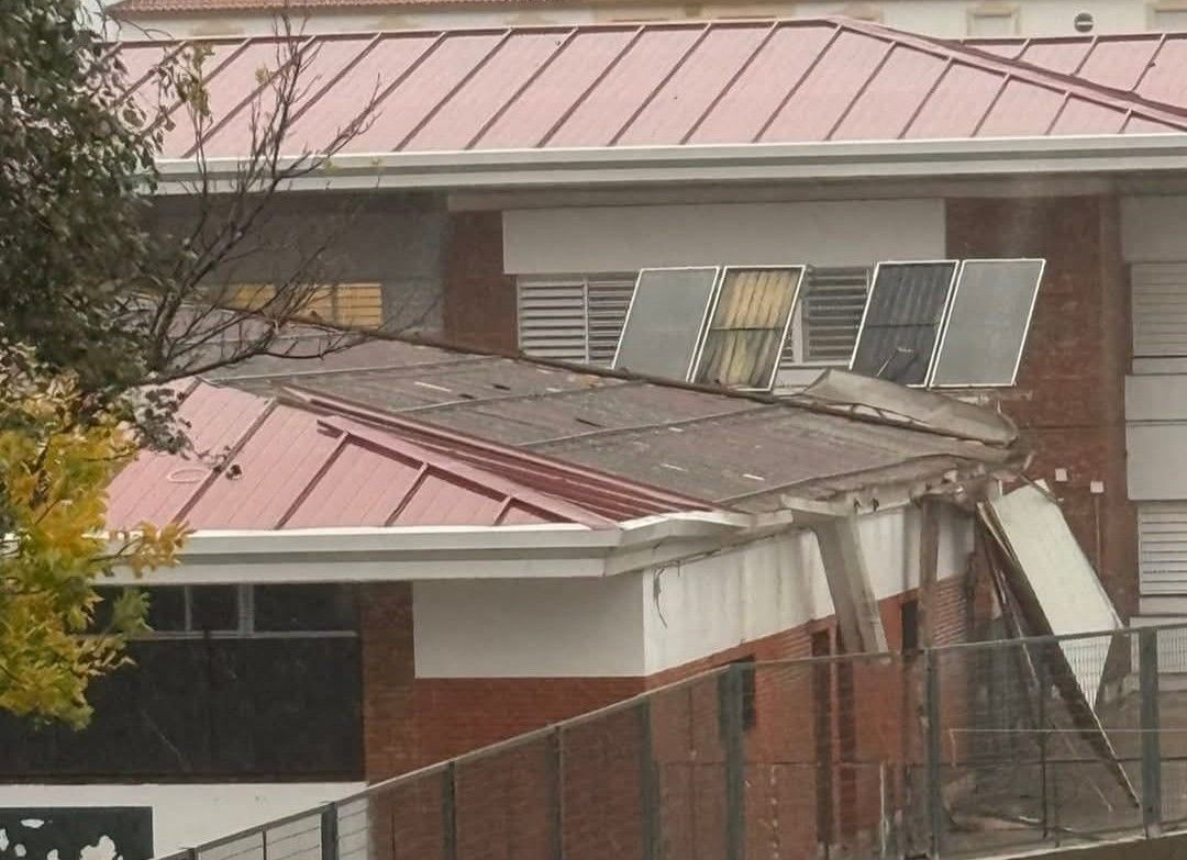 Imagen del colegio en Cartaya. Imagen del colegio en Cartaya.