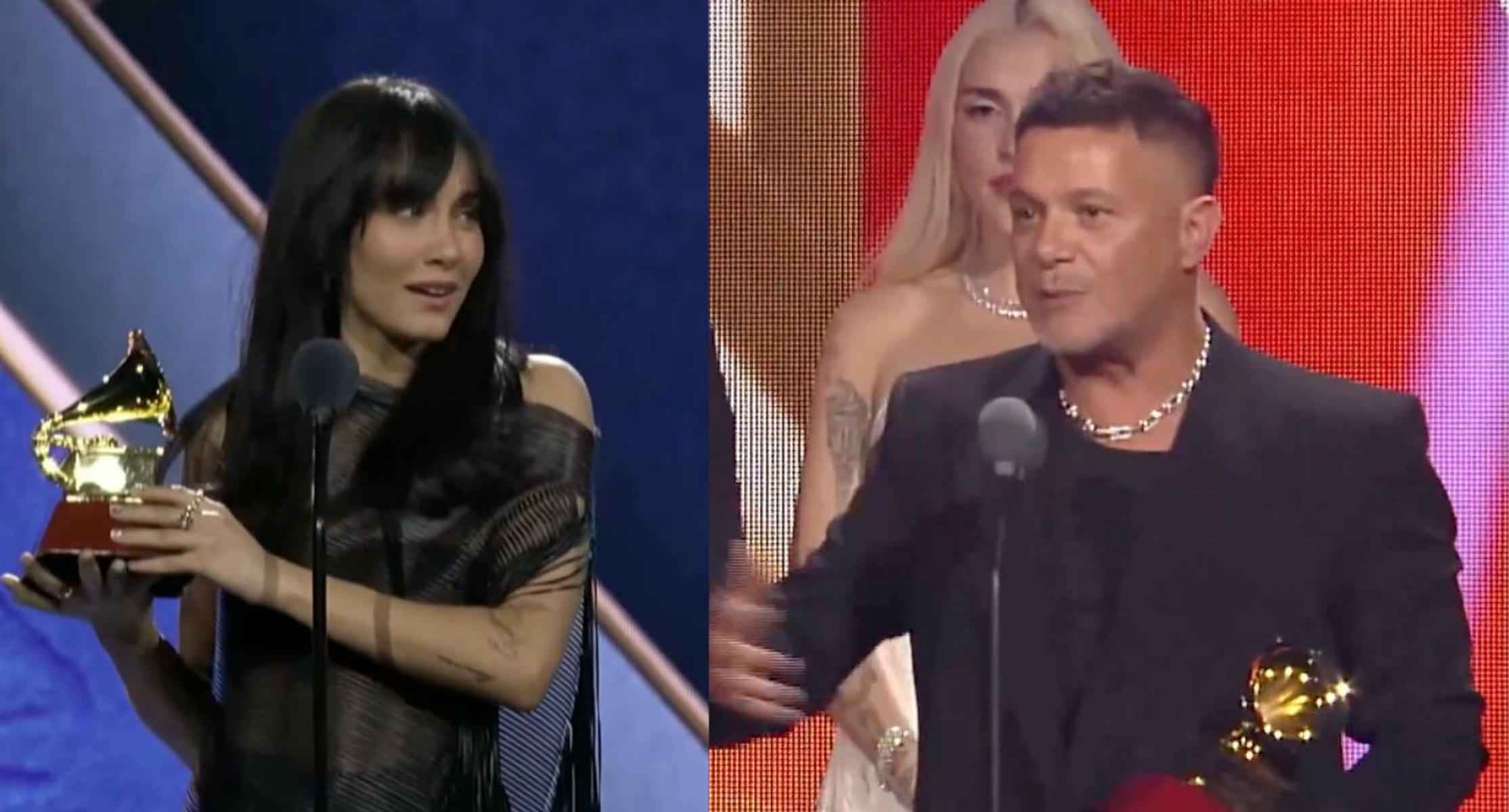 Aitana y Alejandro Sanz, en los Latin Grammy. Aitana y Alejandro Sanz, en los Latin Grammy.