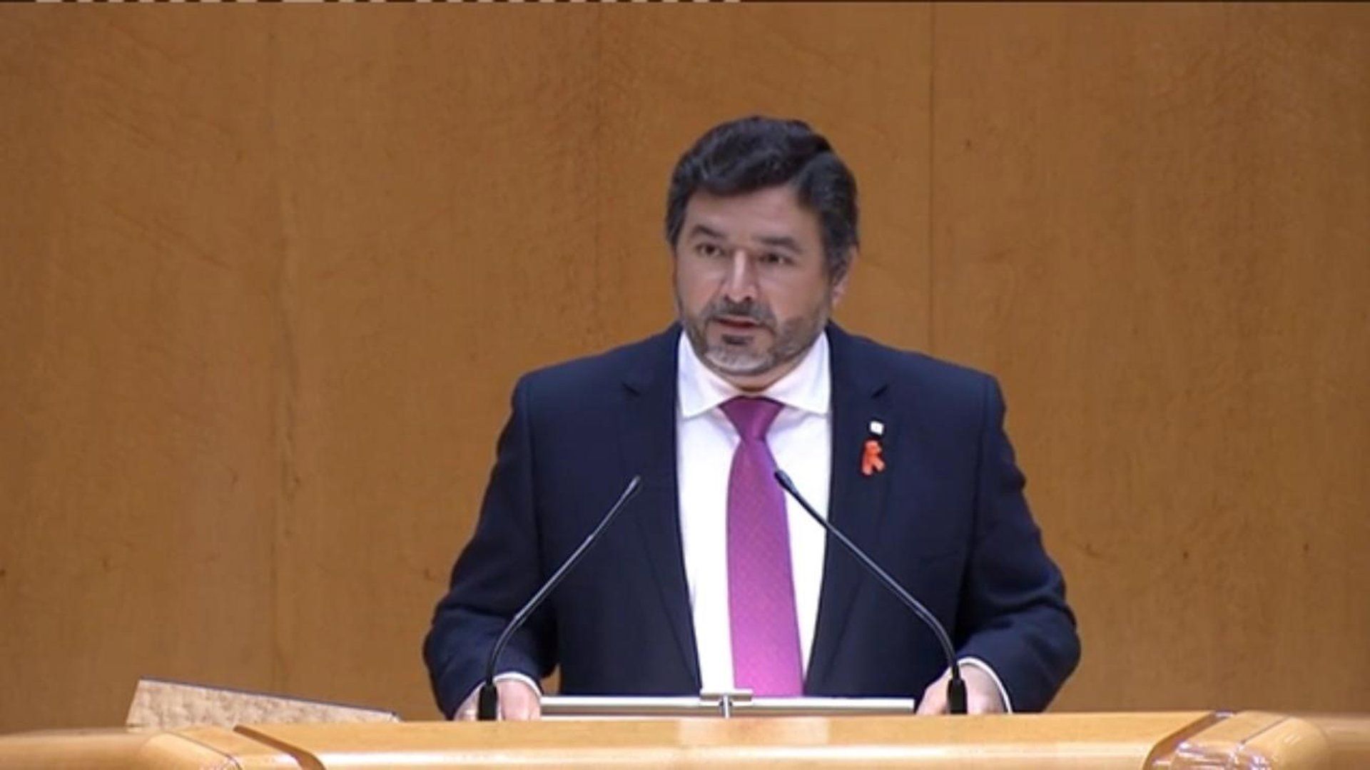 José Enrique Sánchez durante su etapa en el Senado. José Enrique Sánchez durante su etapa en el Senado.
