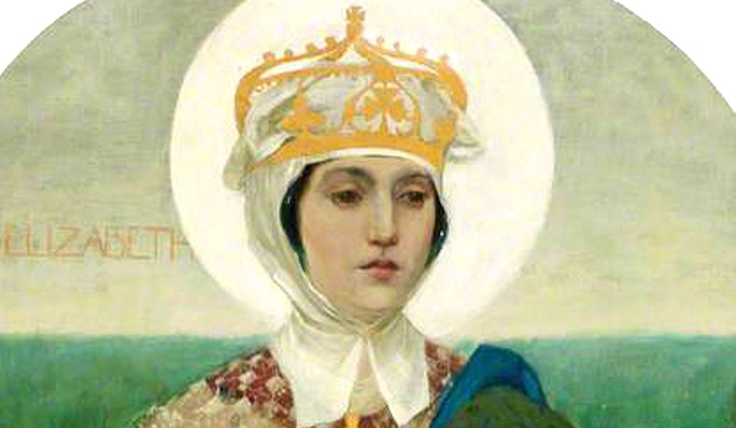 Representación de santa Isabel Hungria.