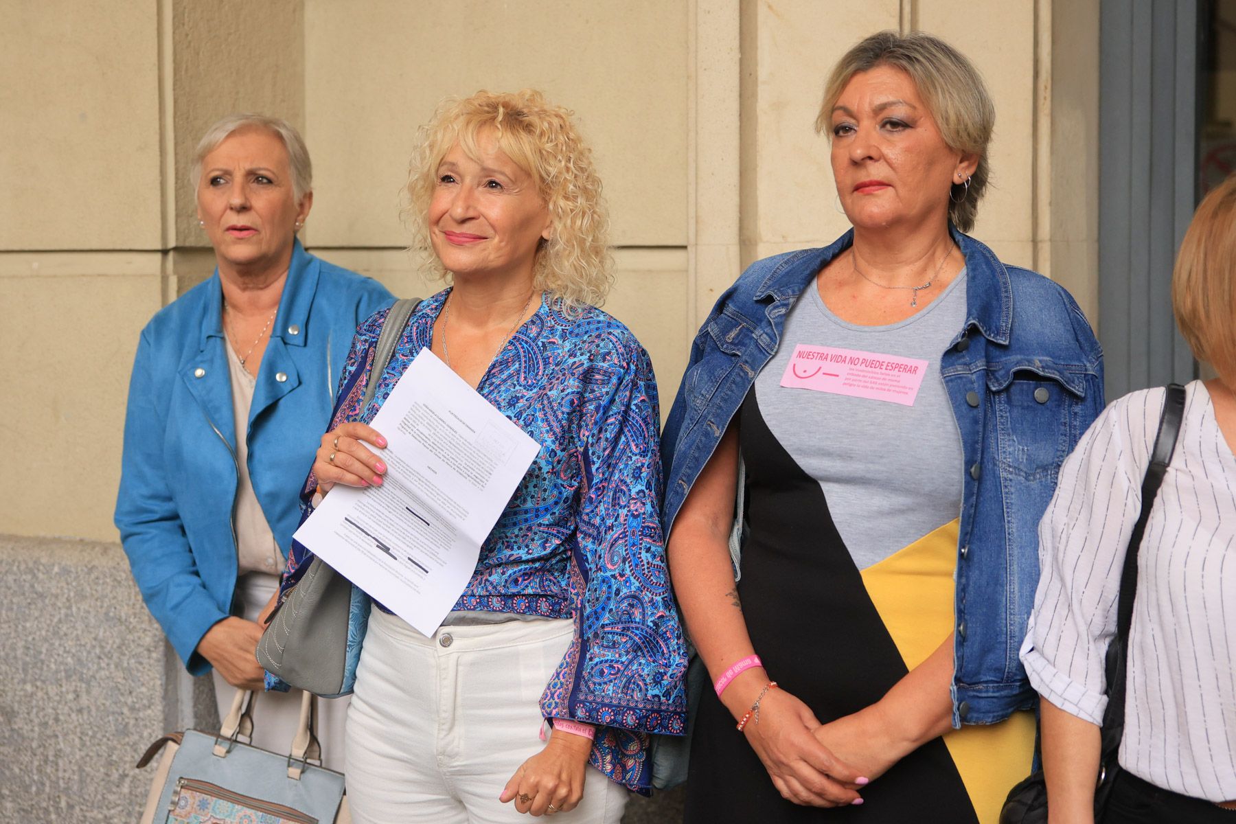 Amama el día que interpuso una denuncia.