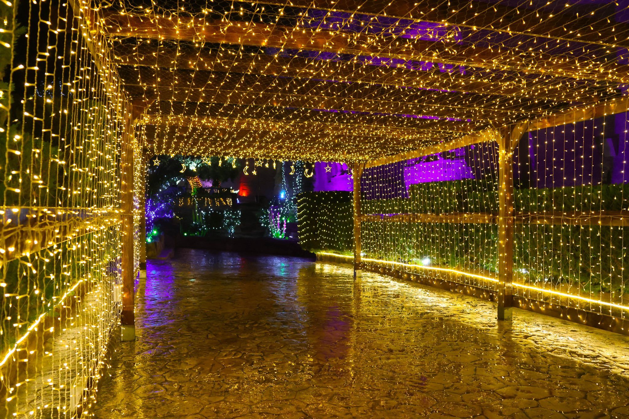 Decoración de Navidad en la Petra de Andalucía.