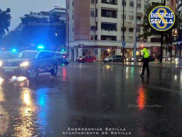Intervención de la policía en Sevilla.