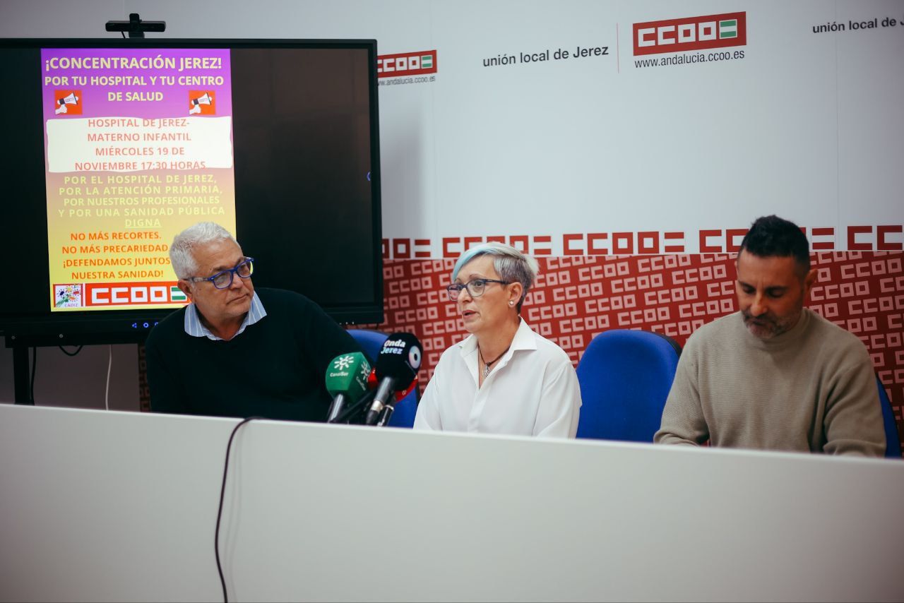 CCOO ha celebrado este lunes una rueda de prensa para explicar la protesta. CCOO ha celebrado este lunes una rueda de prensa para explicar la protesta.