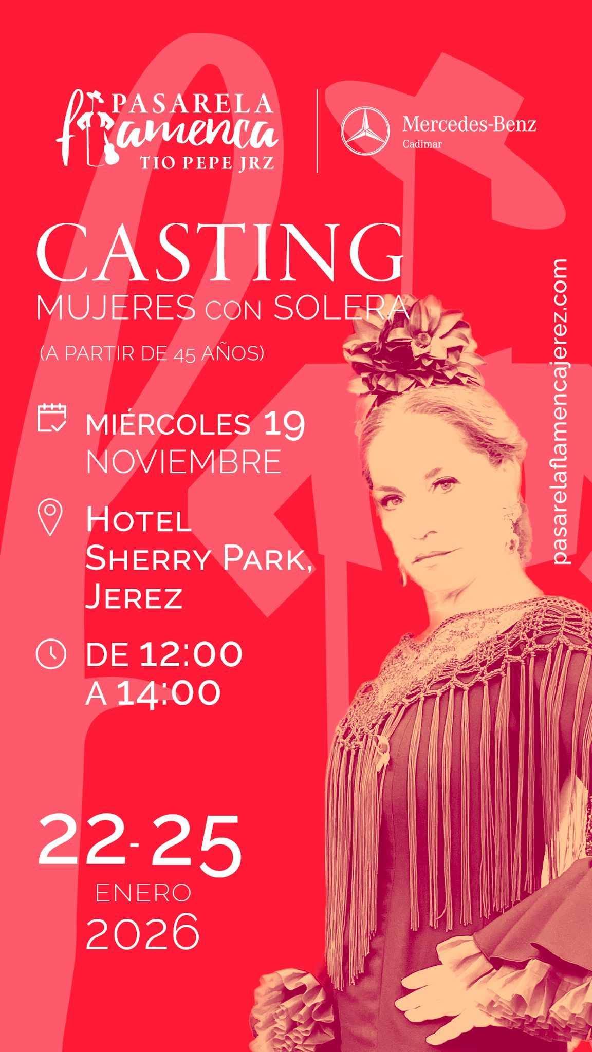 CARTEL CASTING MUJERES CON SOLERA 2025