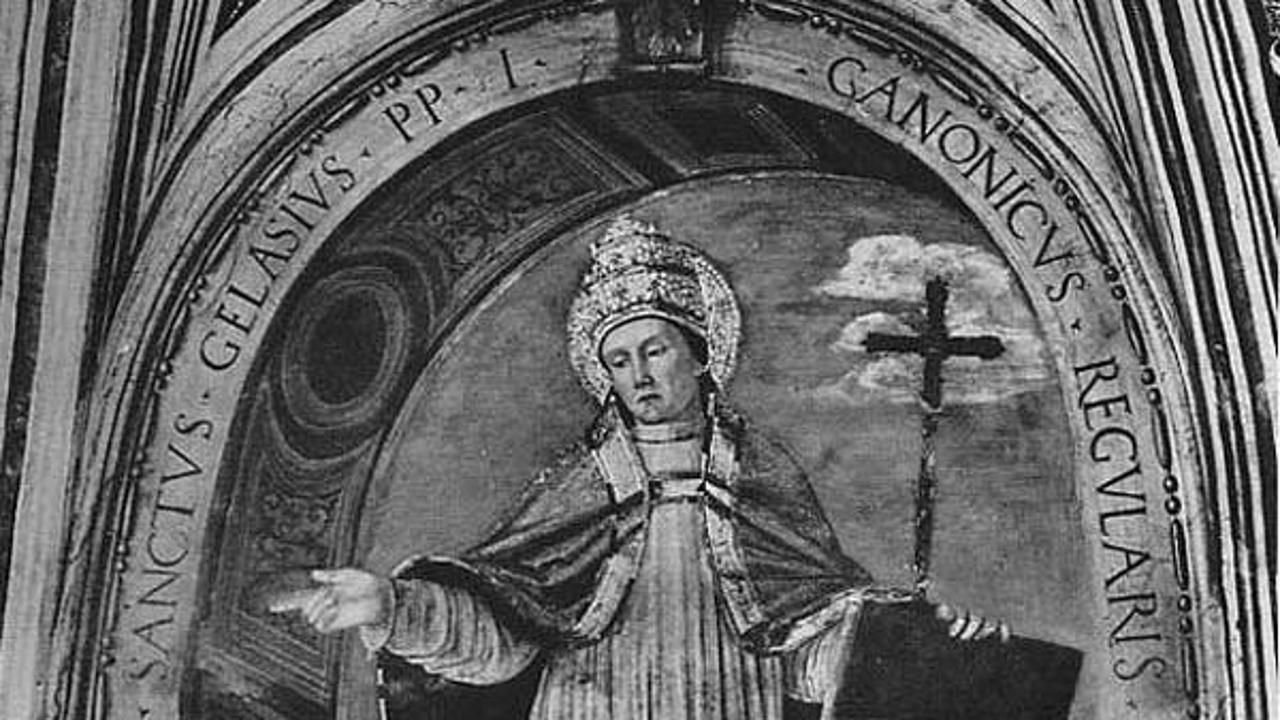 Representación de san Gelasio I.