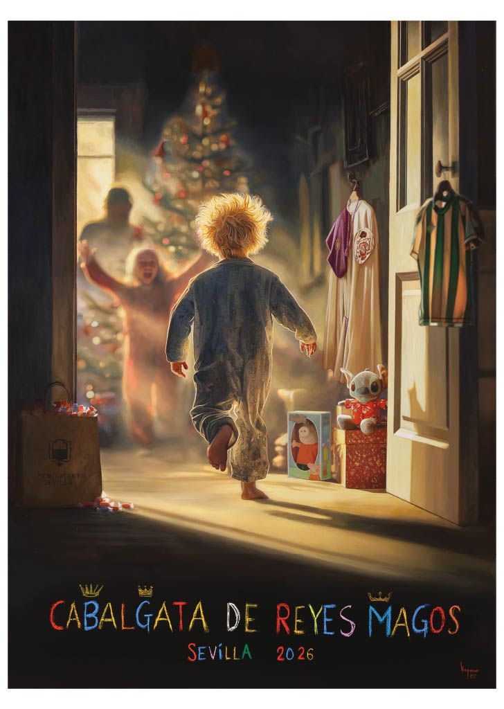 Cartel de la cabalgata de Reyes Magos 2026 del Ateneo de Sevilla.