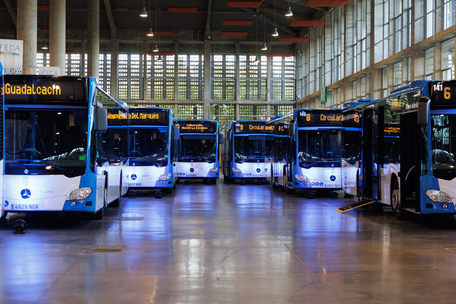Los nuevos autobuses urbanos de Jerez, llegados este otoño.