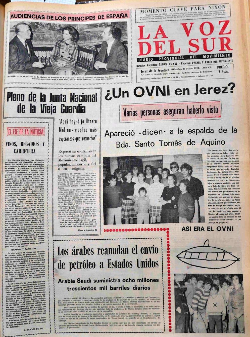 Recorte de la noticia publicada en La Voz del Sur.