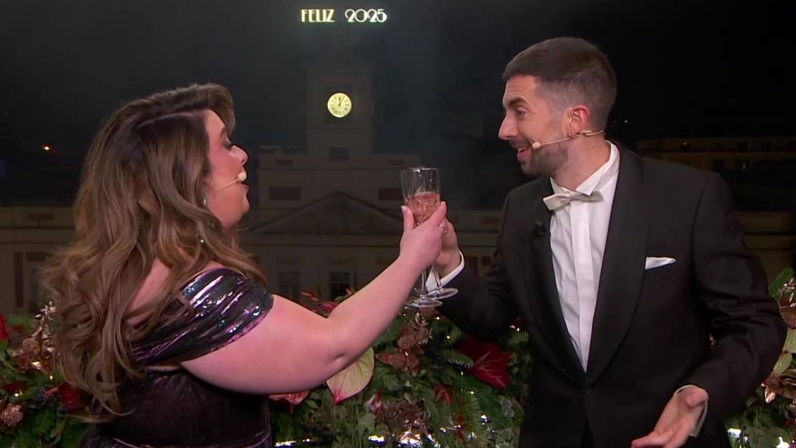 Lalachus y Brocano en las campanadas. Lalachus y Brocano en las campanadas.