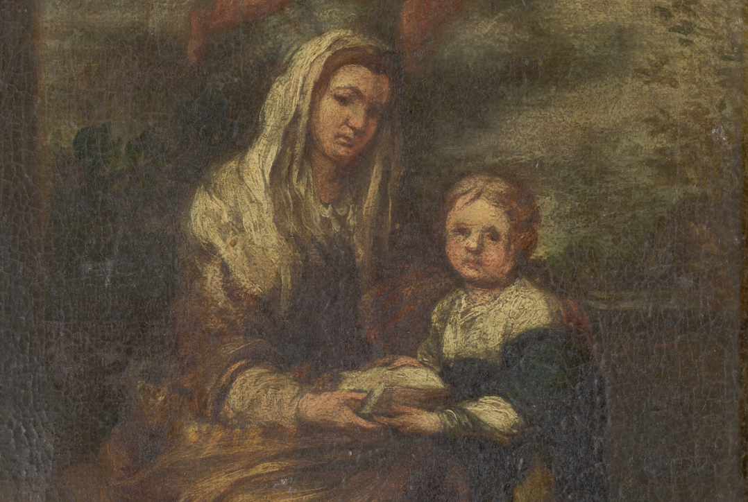 Motivo centtral del boceto del cuadro de Murillo. Motivo centtral del boceto del cuadro de Murillo.