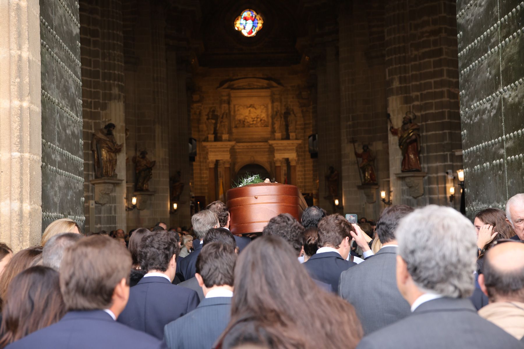 Imagen del funeral de Álvaro Domecq en Jerez este noviembre.