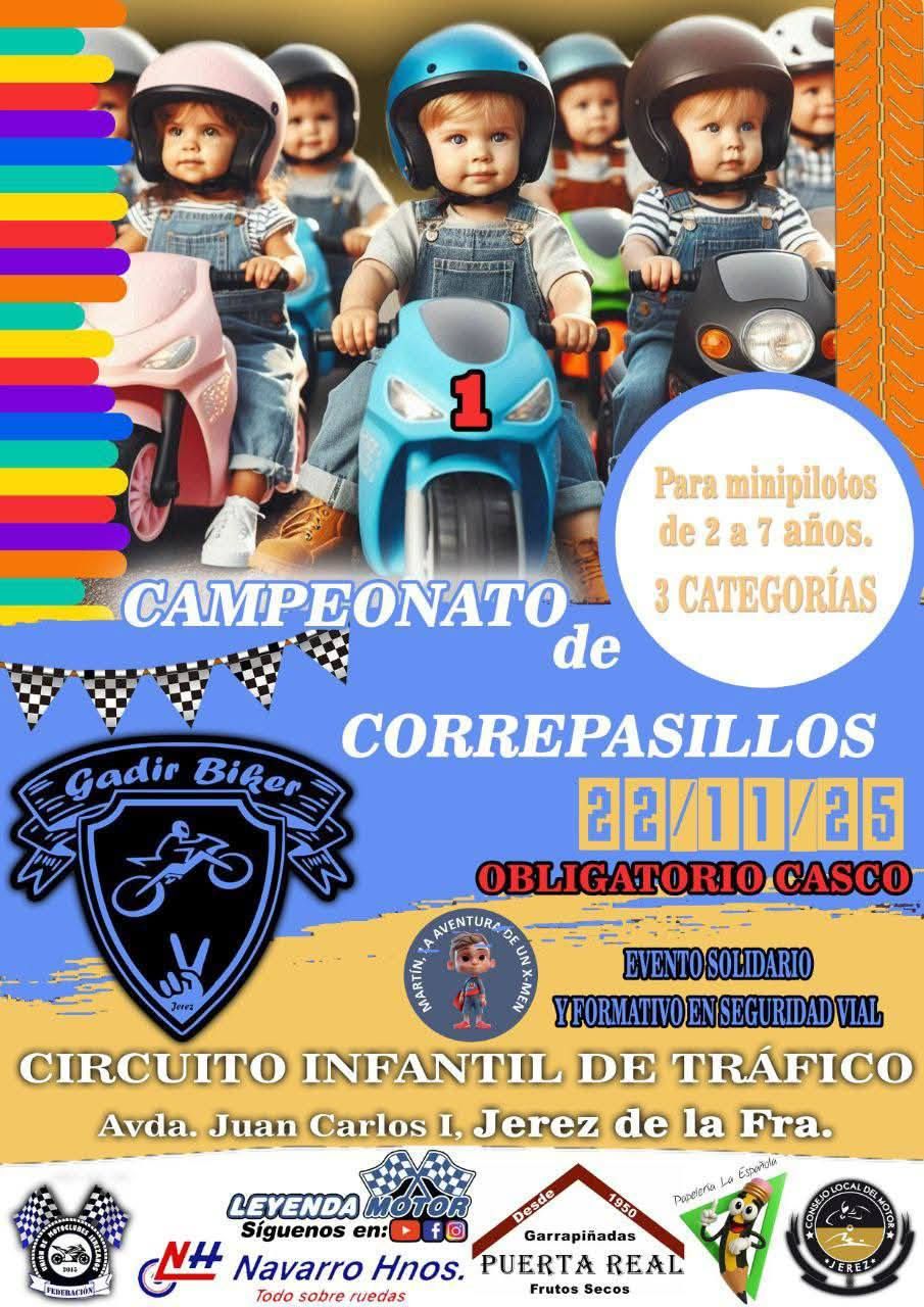 Cartel del campeonato de correpasillos.