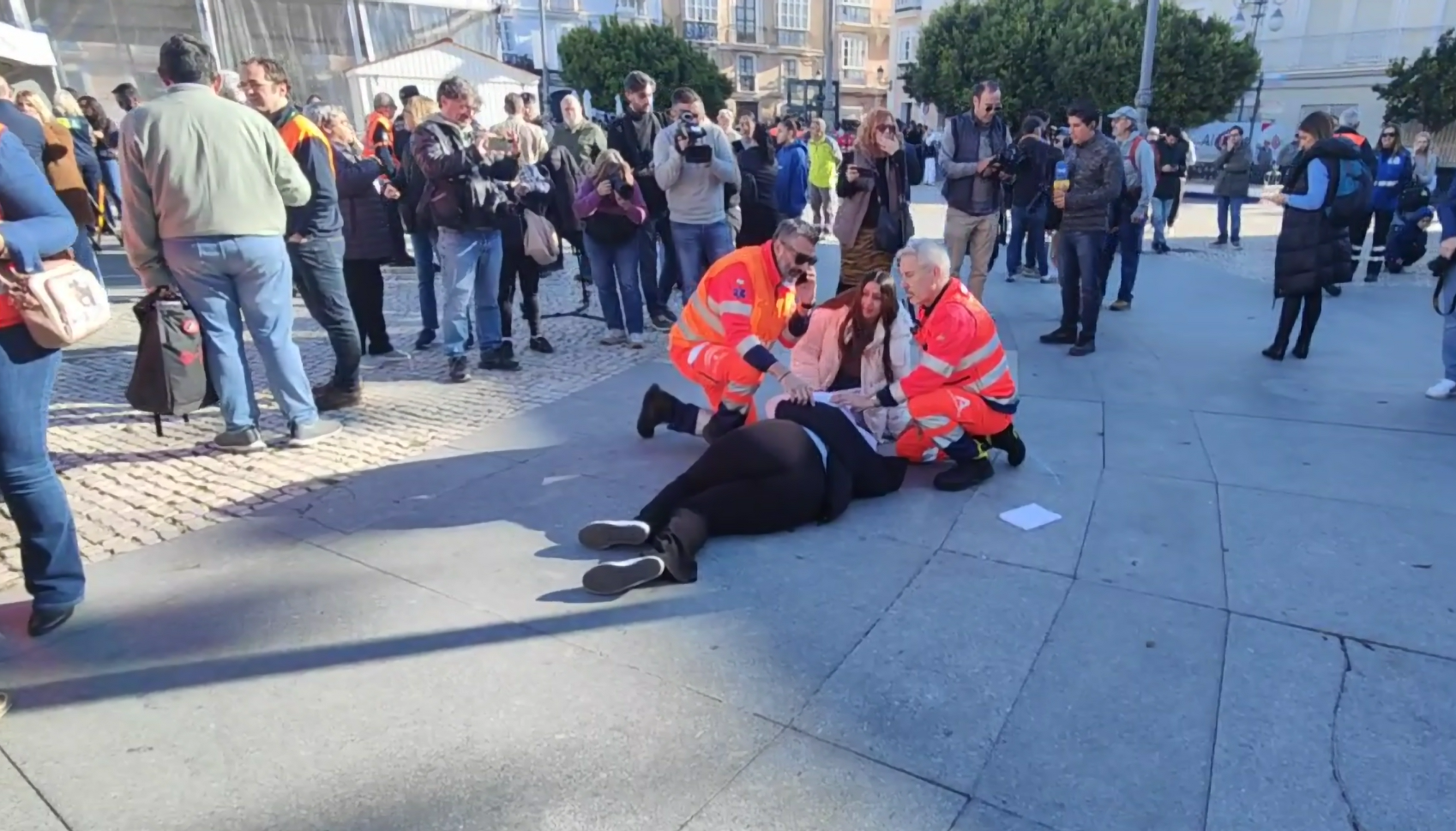 Simulacro en Cádiz.