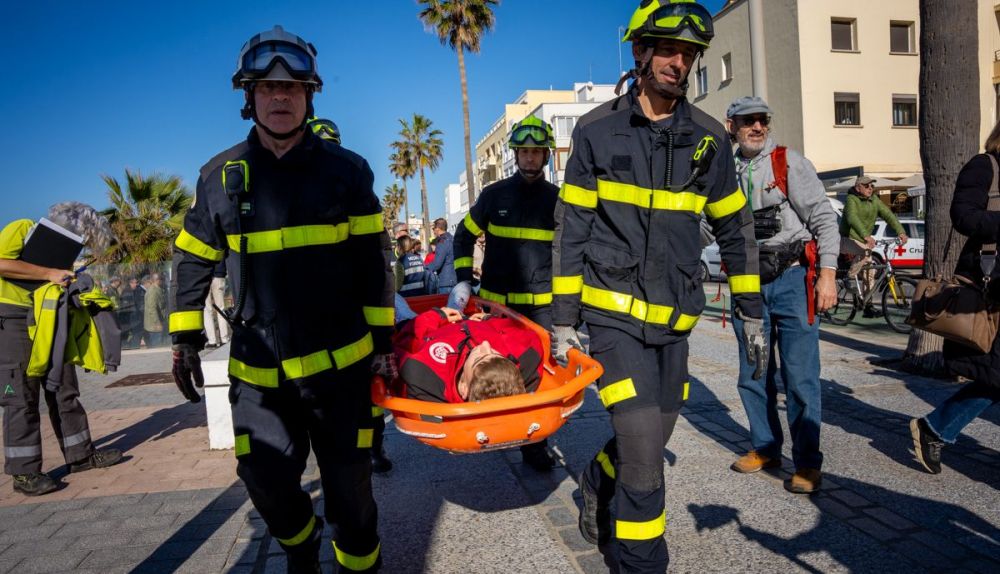 Simulacro Tsunami   Cadiz   34