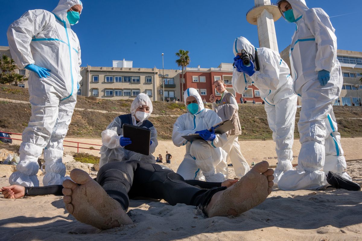 Simulacro del tsunami en Cádiz. Simulacro del tsunami en Cádiz.