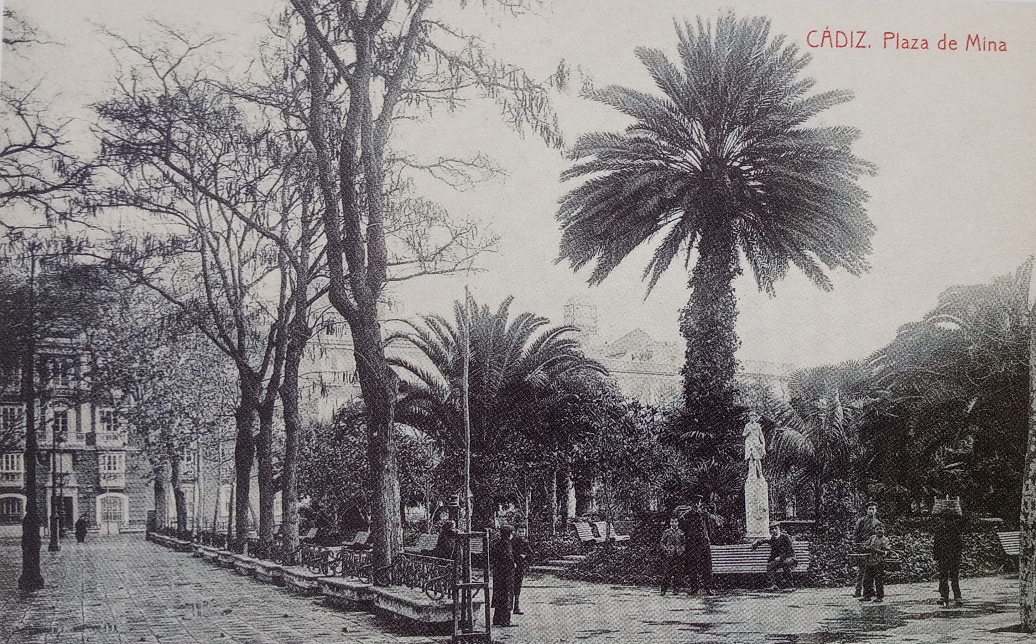 Plaza de Mina, tarjeta postal, editor Fototipia Thomas, Barcelona, 1912. Plaza de Mina, tarjeta postal, editor Fototipia Thomas, Barcelona, 1912.
