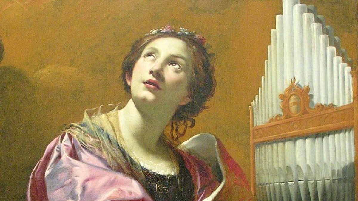 Representación de santa Cecilia. Representación de santa Cecilia.