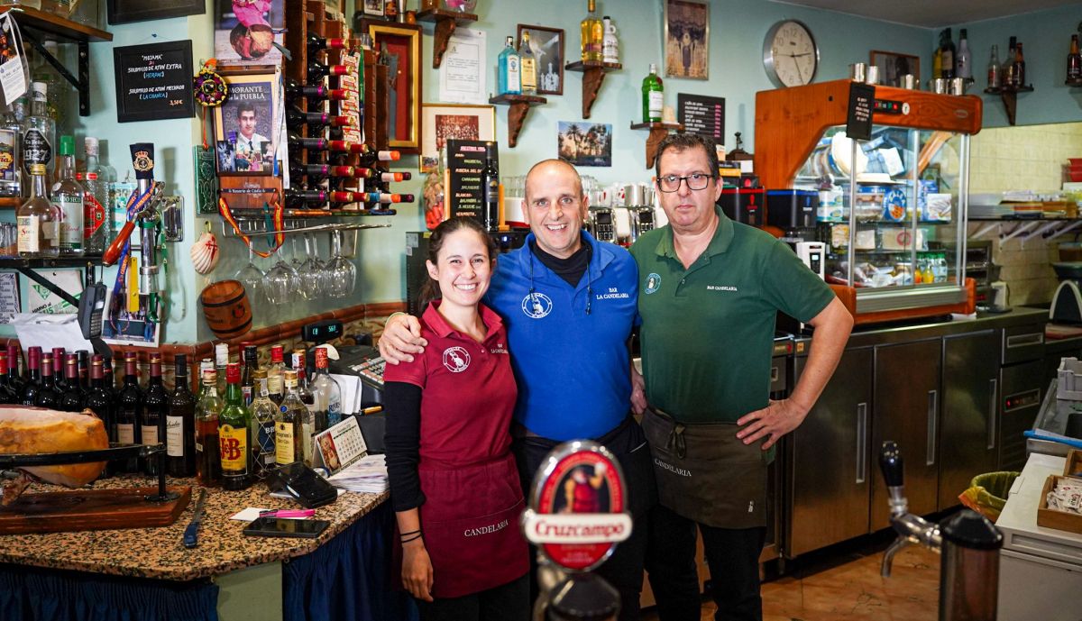 Gloria, Antonio y Santiago, los artífices de la verdad del sabor en el Candelaria.