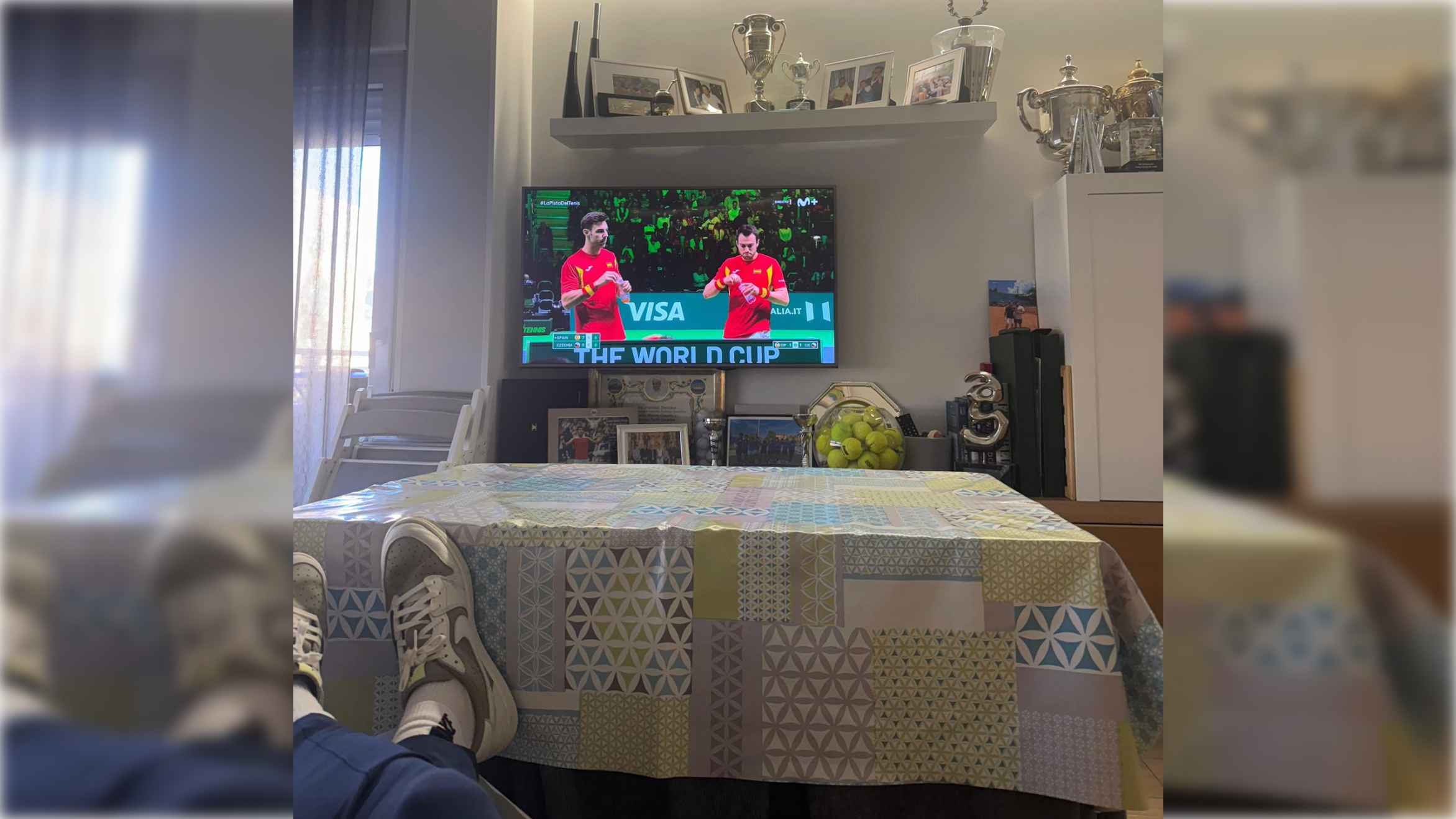 El sencillo y viral salón de Carlos Alcaraz. El sencillo y viral salón de Carlos Alcaraz.