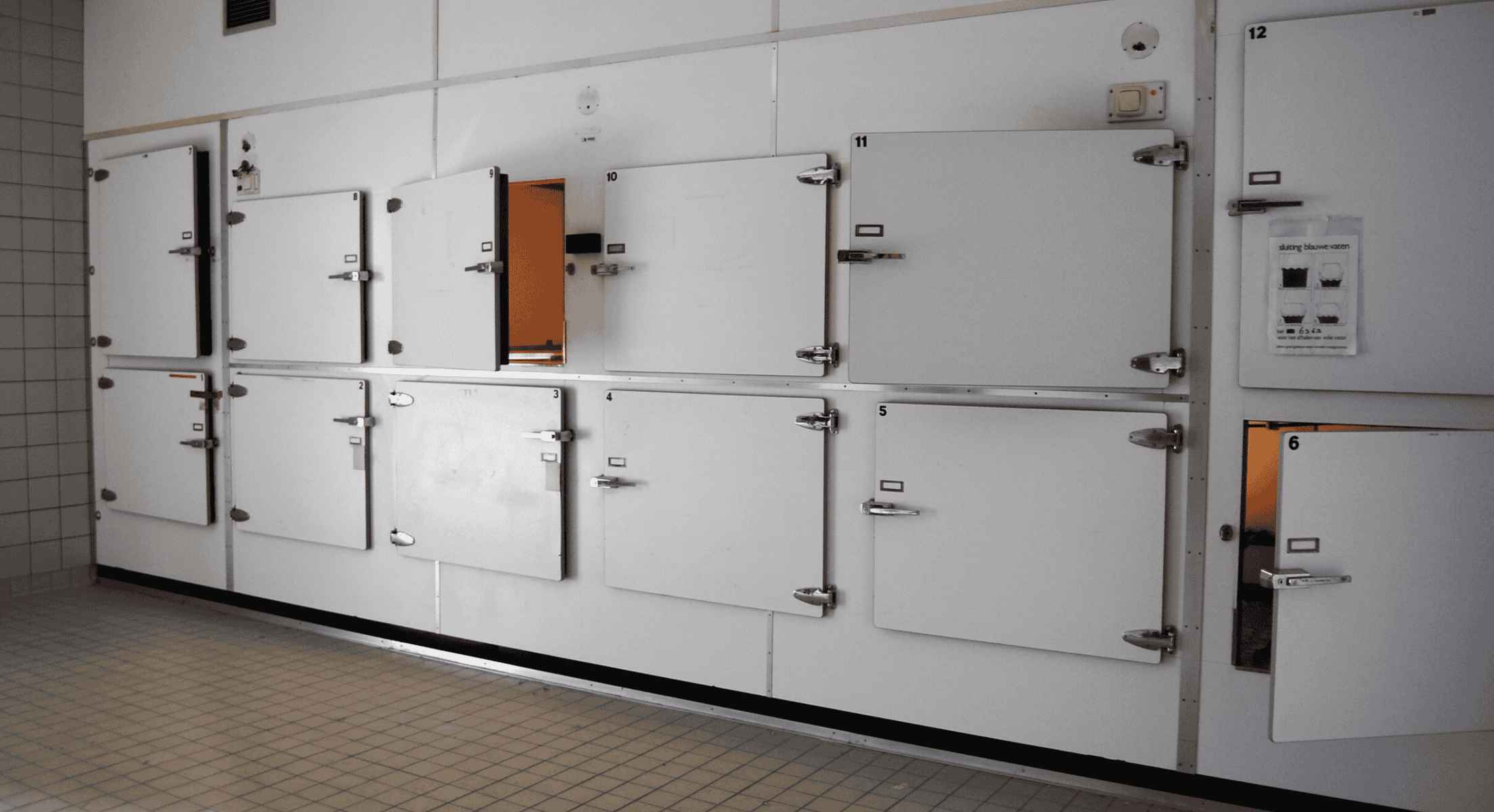 Imagen de un depósito de cadáveres de un hospital estadounidense.