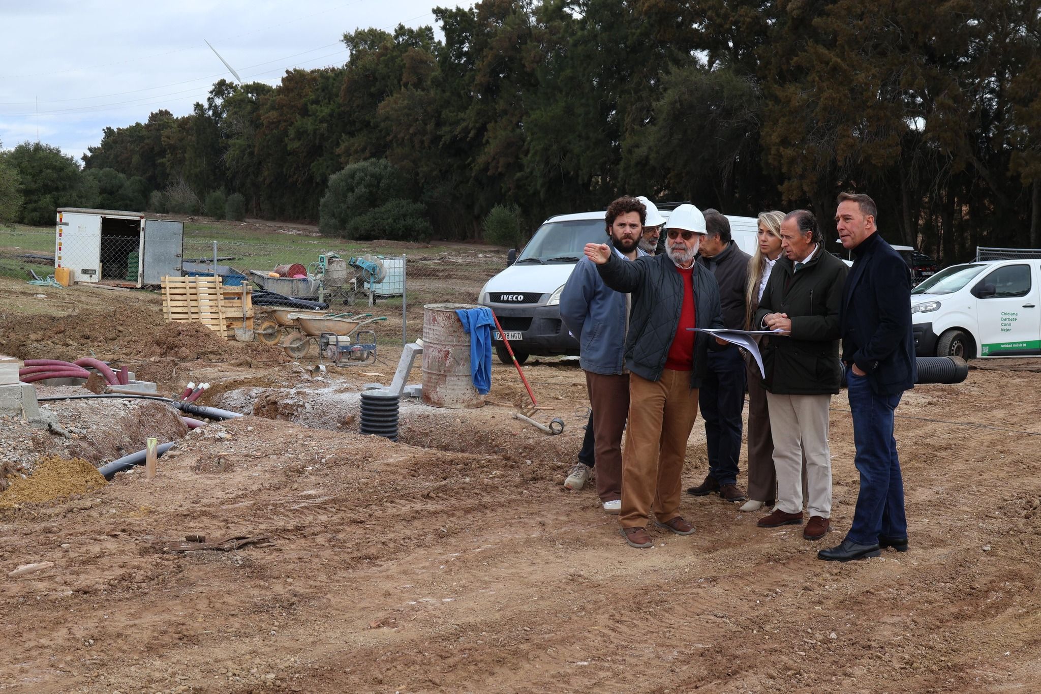 Así avanzan las obras del nuevo cementerio de mascotas de Chiclana.