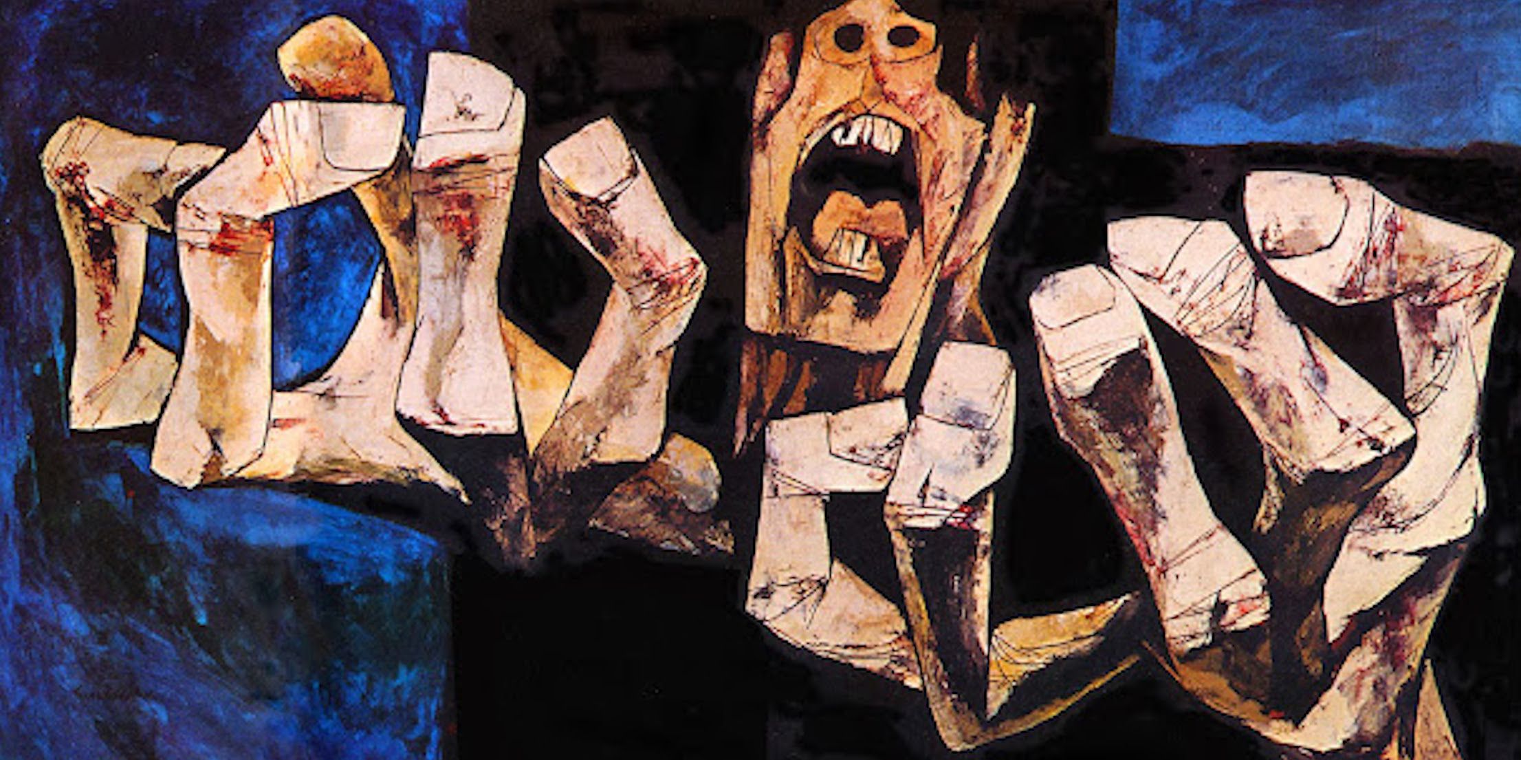 Angustia, de Oswaldo Guayasamín.