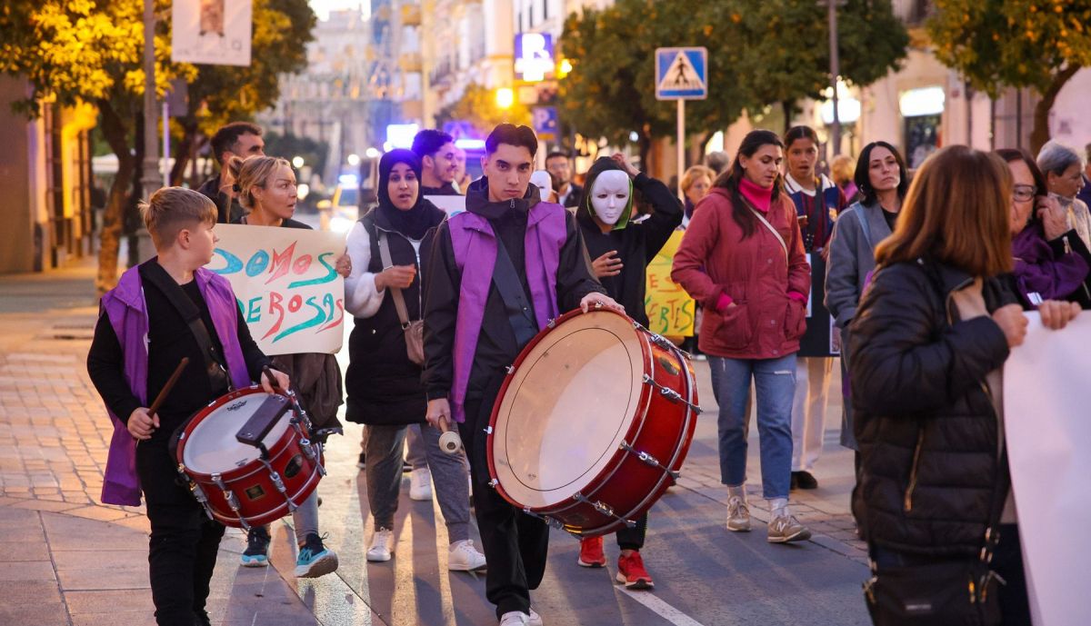 Otra imagen de la manifestación.