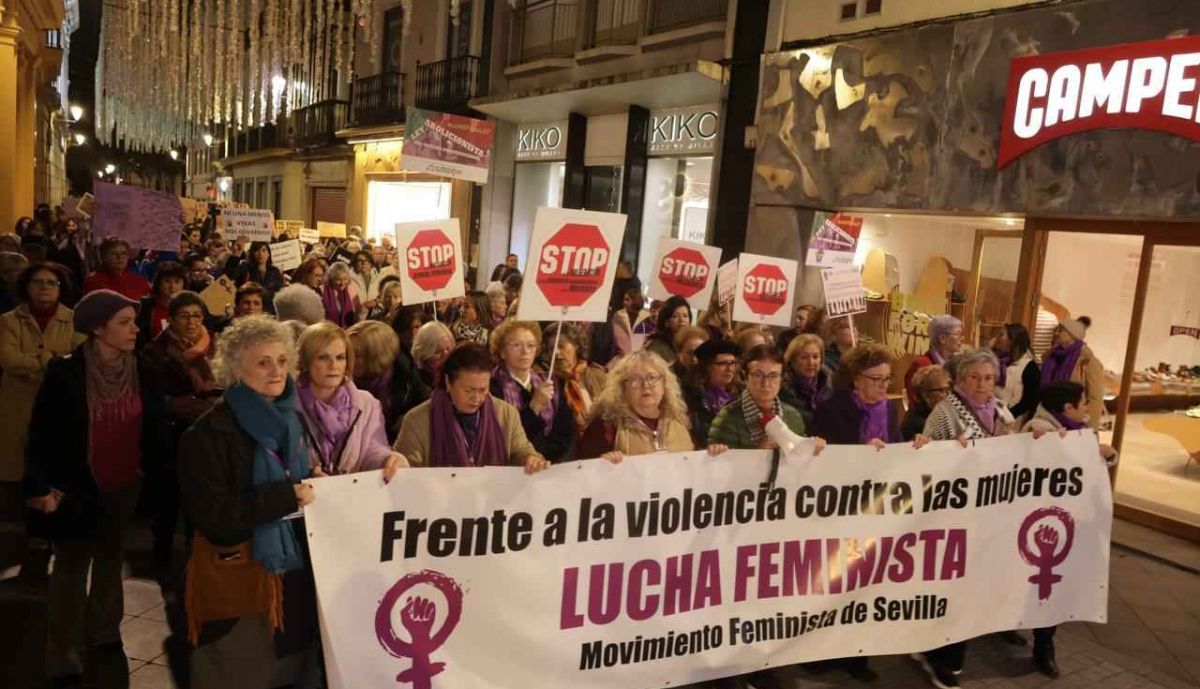 La marcha del Movimiento Feminista de Sevilla.