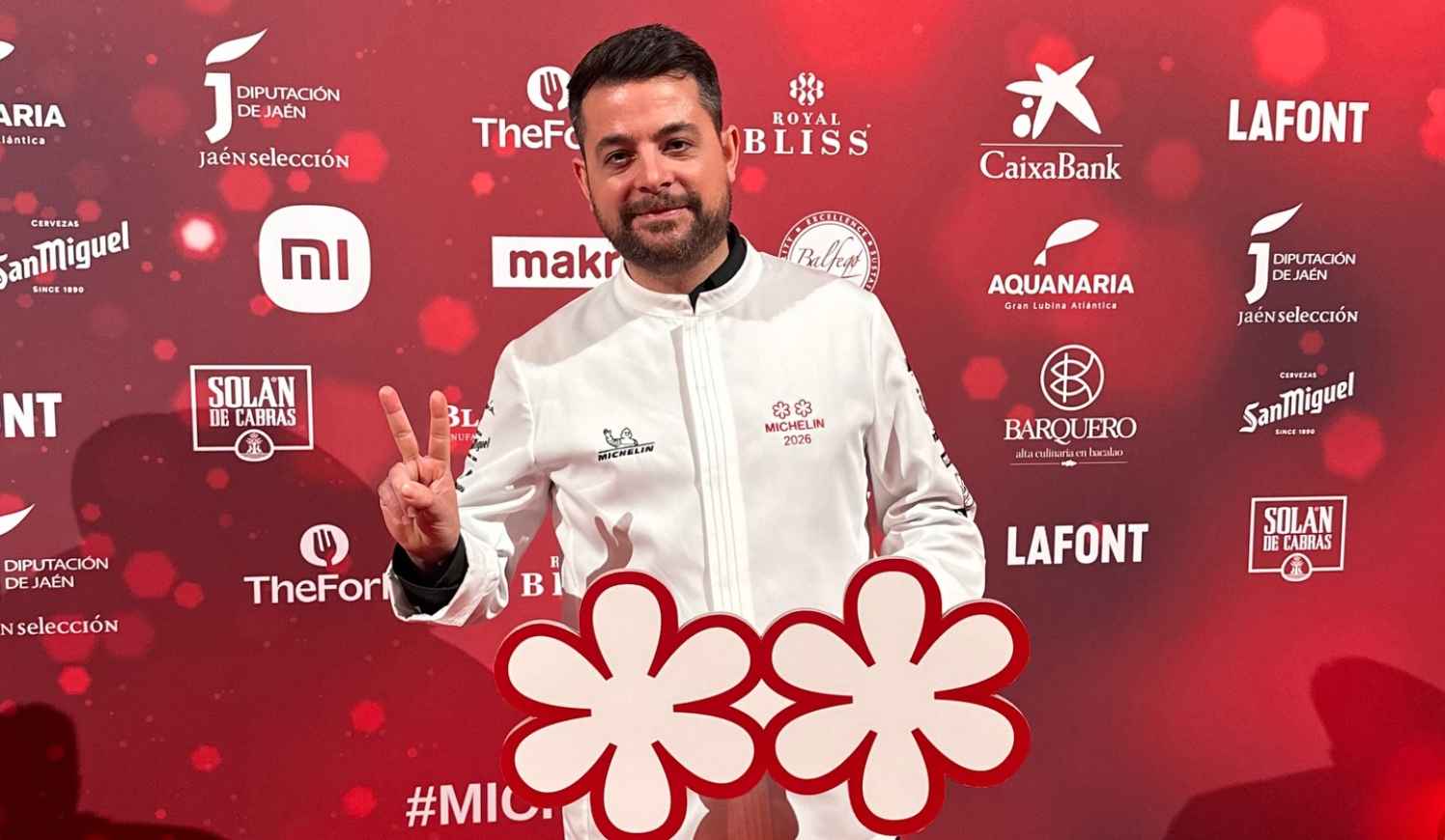 El chef jerezano Rafael de Bedoya, con su segunda estrella Michelin.