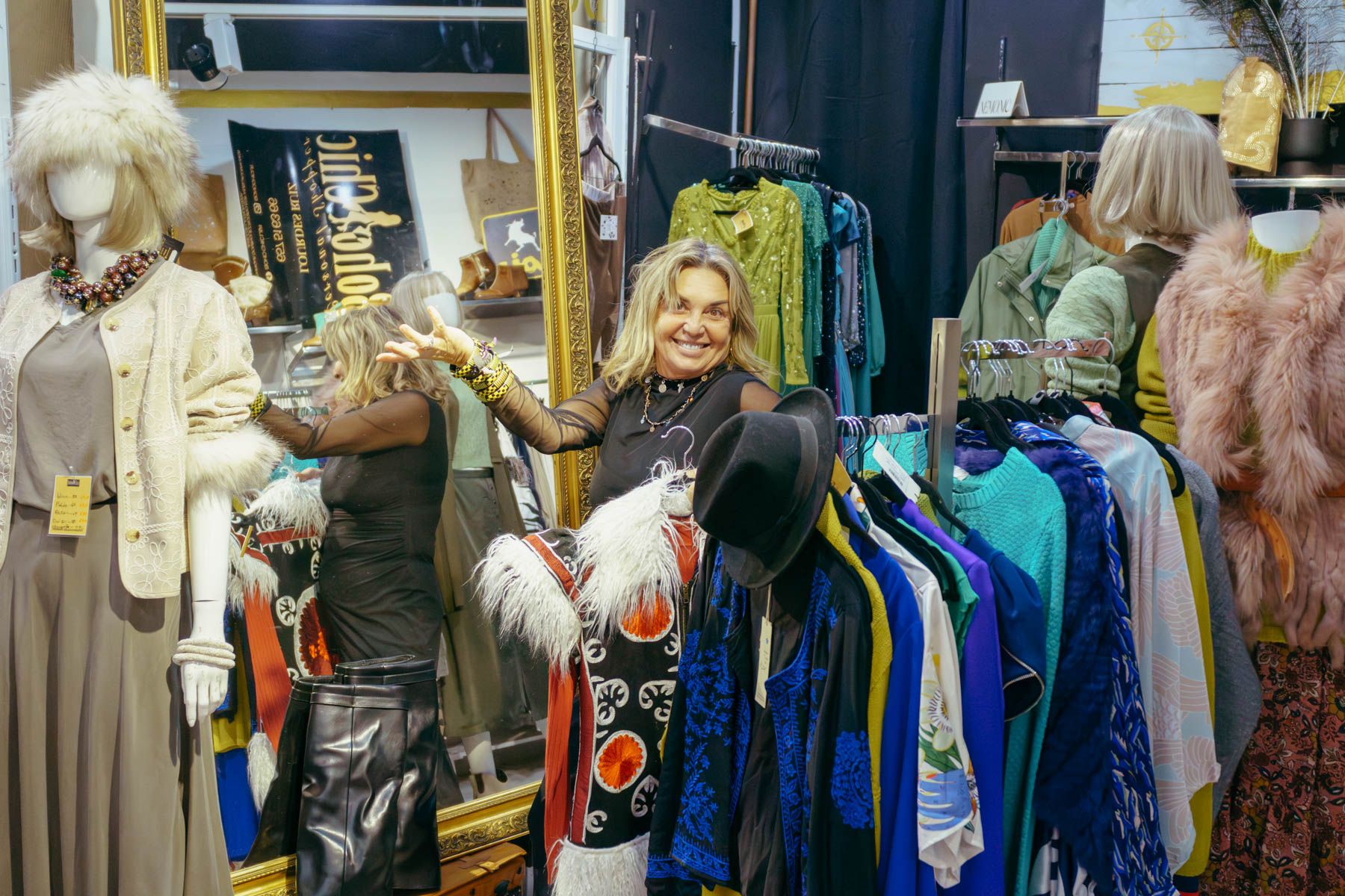 Lourdes Ruiz, en su tienda, Boho Chic.